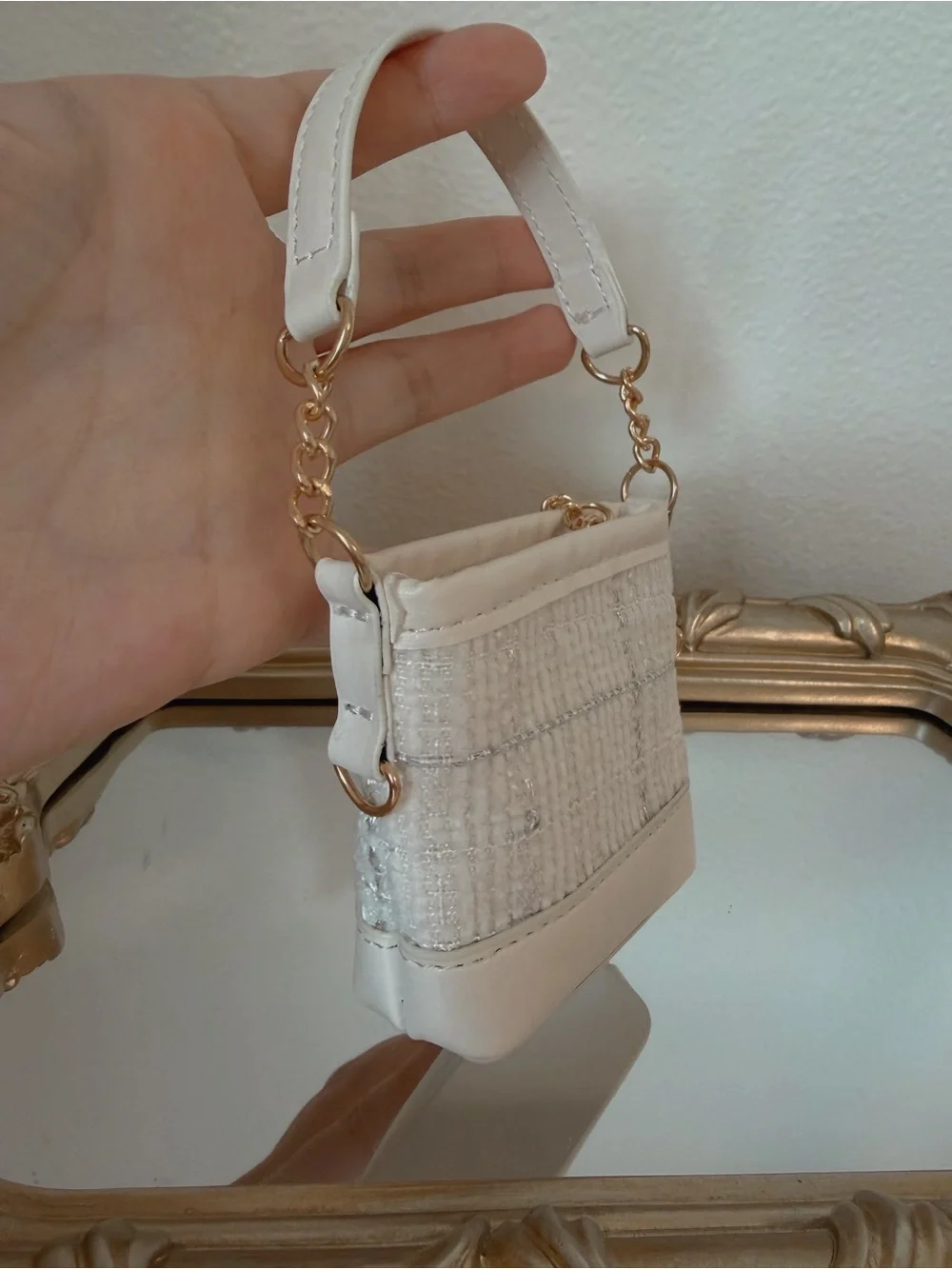 Mini Tweed Bag Charm Set